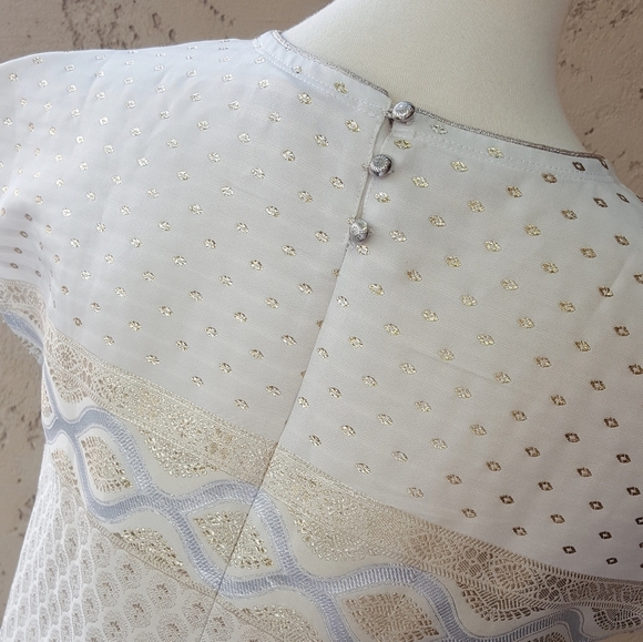 Marchesa Voyage - Gold‎ & Silver Blouse - Picture 6 of 7